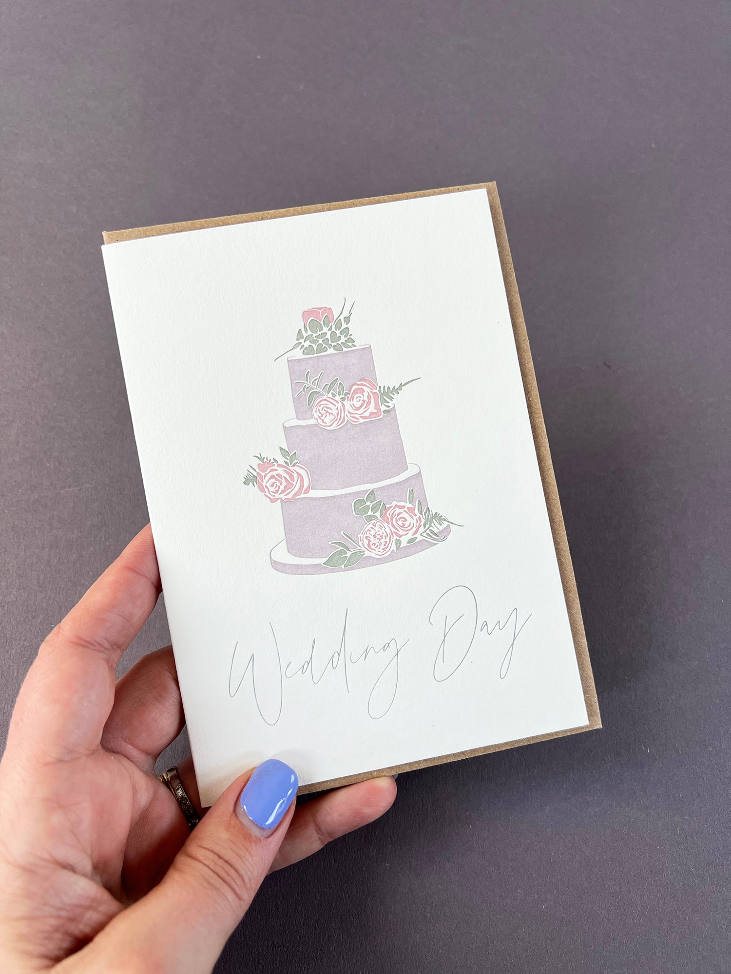 Wedding Cake Letterpress Card | Wedding Card