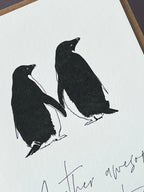 Awesome Penguin Card | Anniversary Card | Valentine's Day Card
