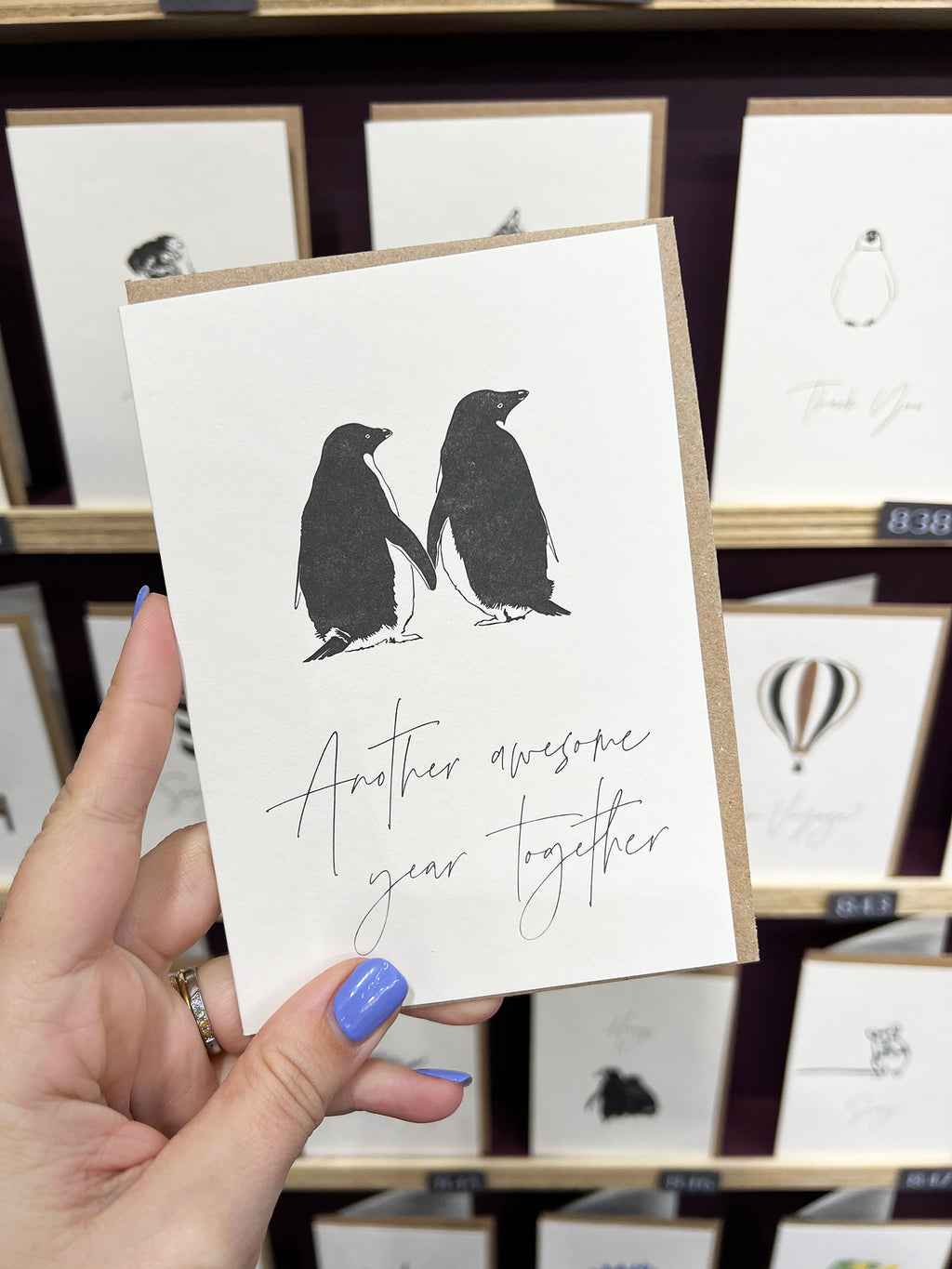 Awesome Penguin Card | Anniversary Card | Valentine's Day Card