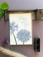 Thinking Of You Floral Letterpress Card