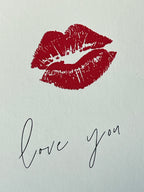 Love you Lips Card | Anniversary Card | Valentine's Day Card