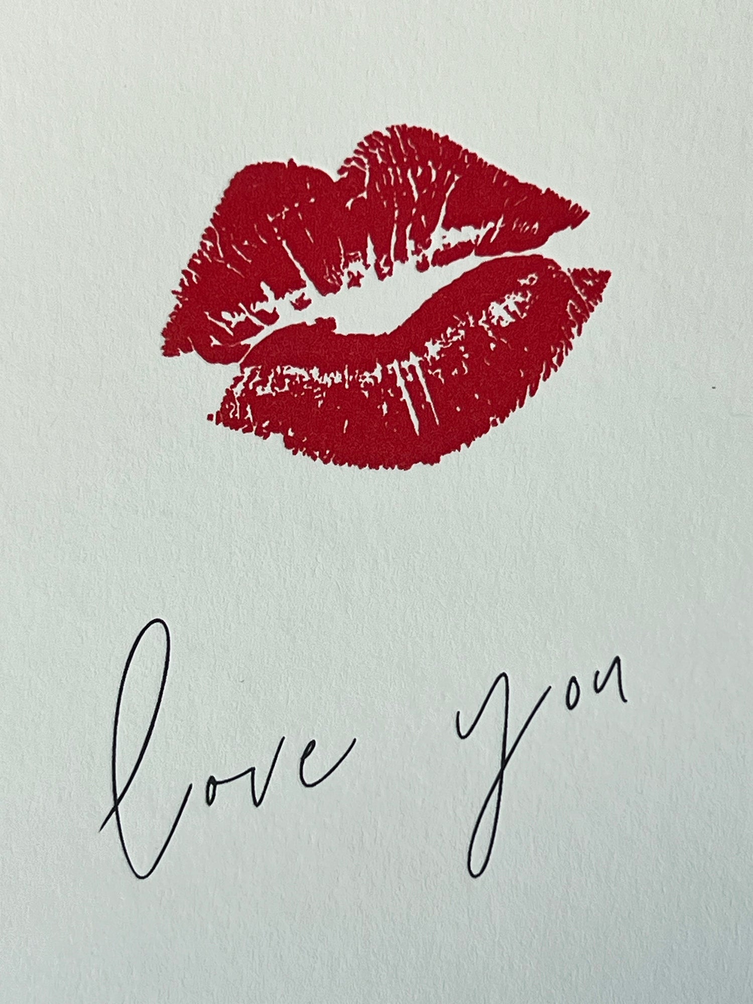 Love you Lips Card | Anniversary Card | Valentine's Day Card