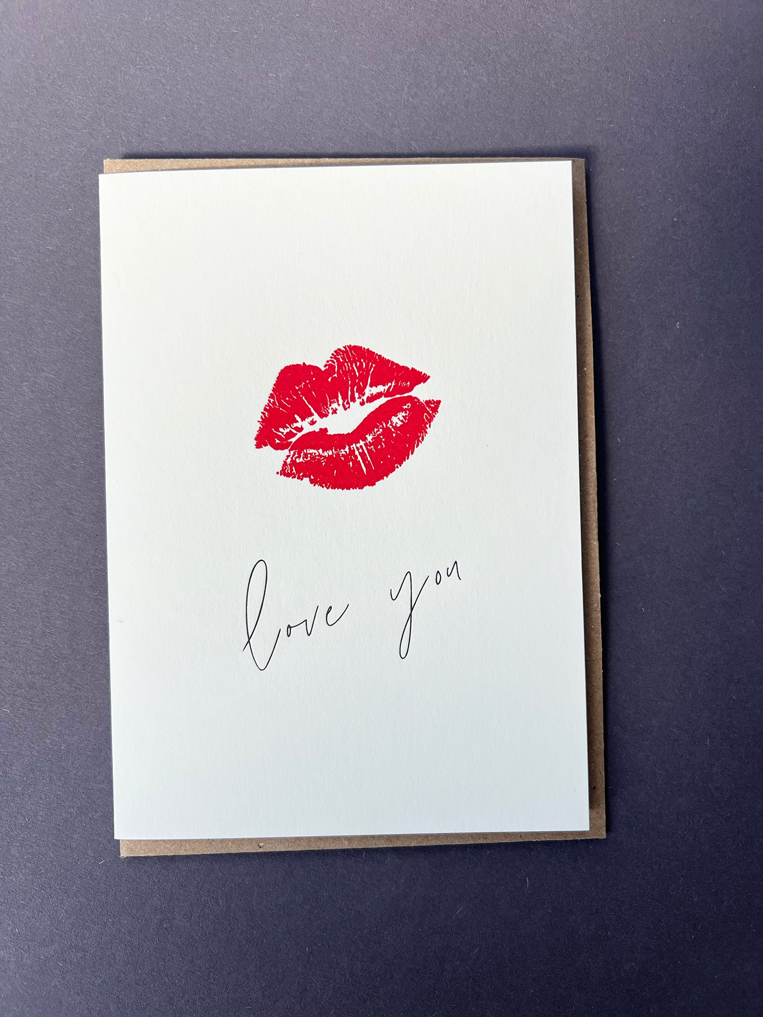 Love you Lips Card | Anniversary Card | Valentine's Day Card