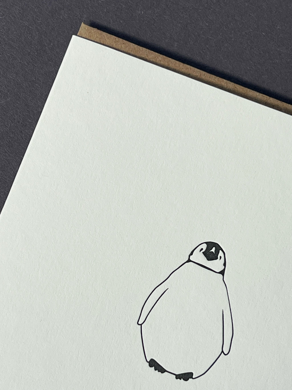 Hello Baby Penguin Card | New Baby Card