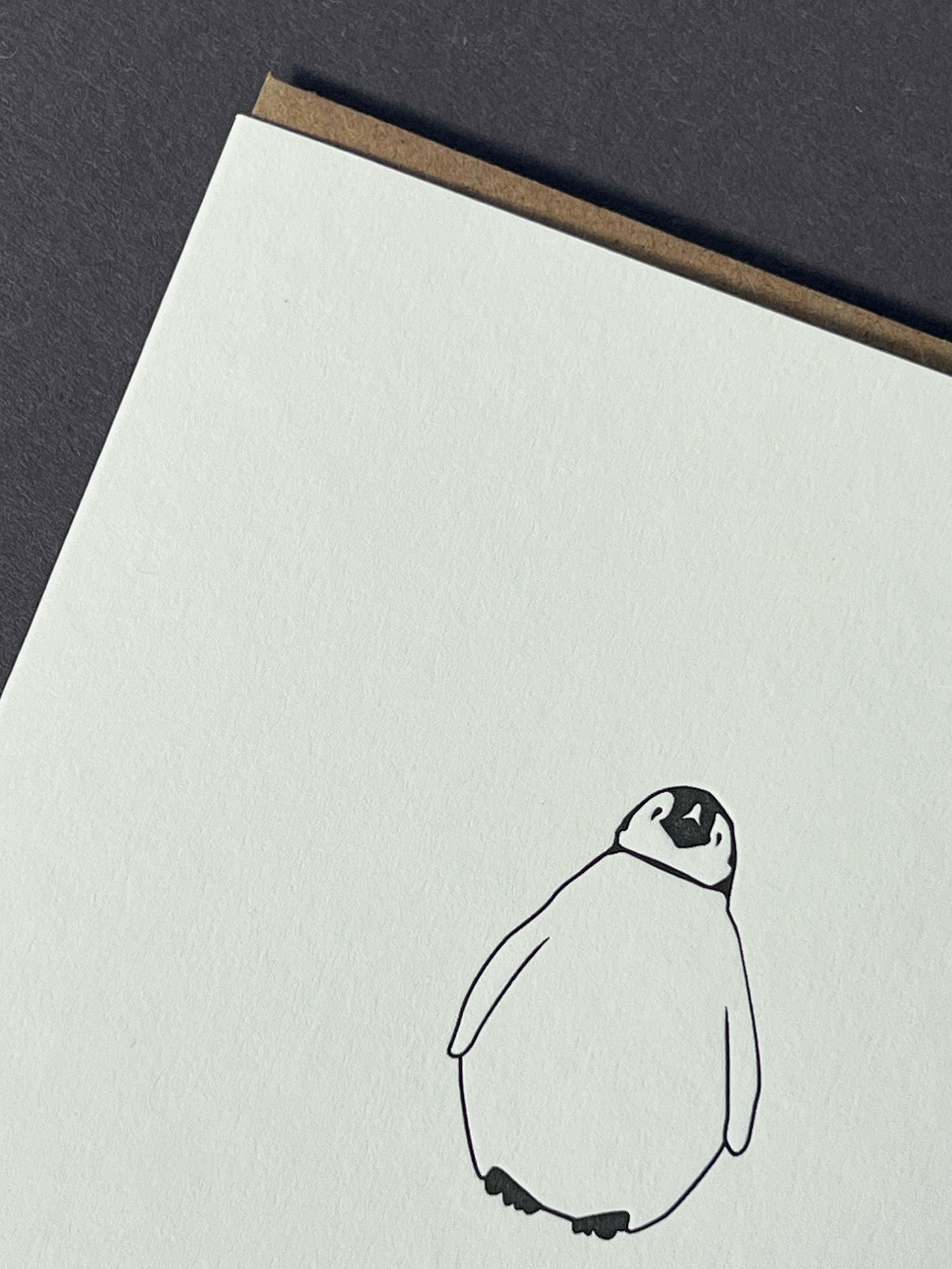 Hello Baby Penguin Card | New Baby Card