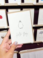 Hello Baby Penguin Card | New Baby Card