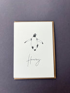Hooray Penguin Letterpress Card | Well Done Card | Congratultions