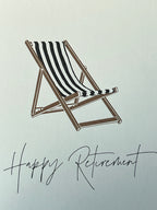 Retirement Deck Chair Letterpress Card