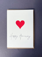 Happy Anniversary Heart Card