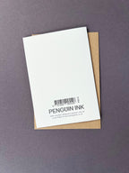 Christmas Penguin Letterpress Card | Christmas Card