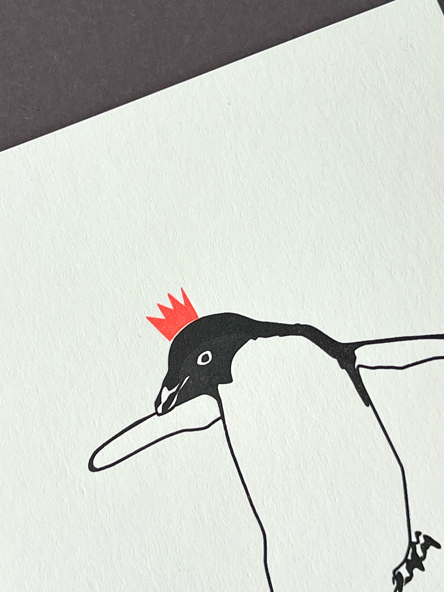 Christmas Penguin Letterpress Card | Christmas Card