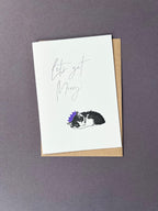 Christmas Cat Letterpress Card