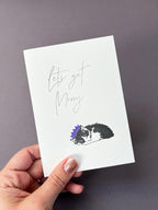 Christmas Cat Letterpress Card