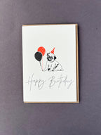 Birthday Pug Letterpress Card