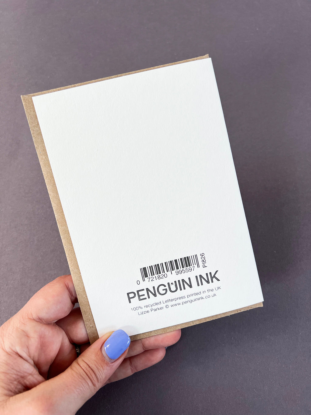 Birthday Penguin Letterpress Card