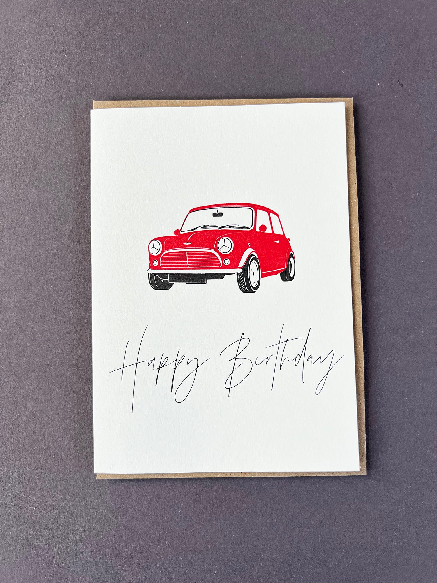 Birthday Mini Letterpress Card
