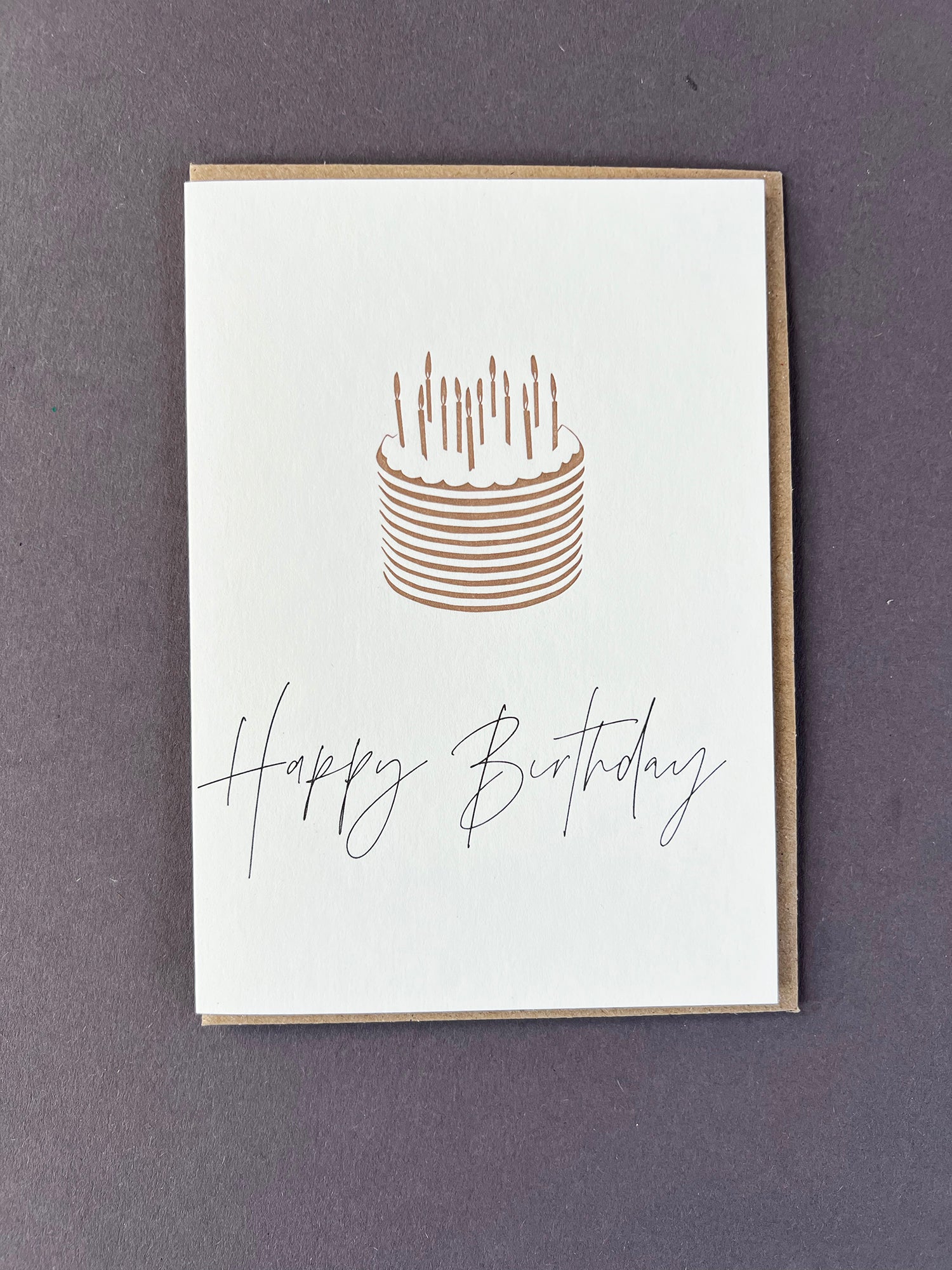 Birthday Candles Letterpress Card