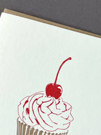 Cherry Cake Letterpress Card