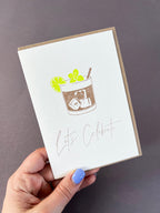 Celebrate Mojito Letterpress Card | Cocktail Birthday Card