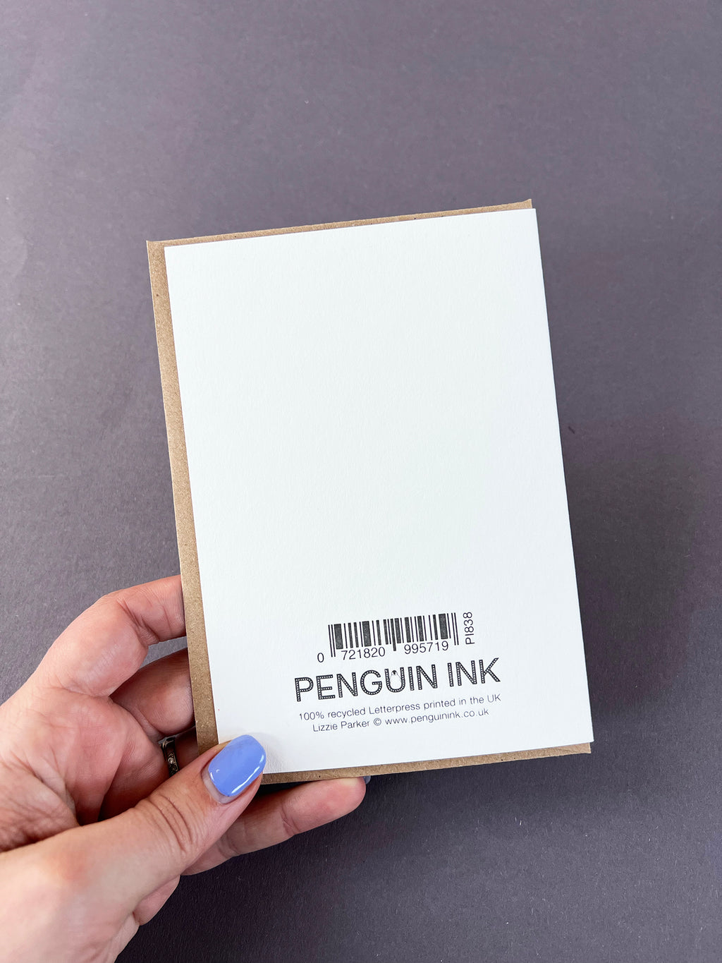 Thank You Penguin Letterpress Card