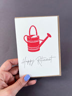 Garden Retirement Letterpress Card | Retirement Card