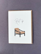 Rest Up Letterpress Card | Get Well Soon Card | Mental Heath