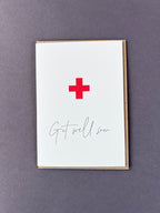 First Aid Letterpress Card | Get Well Soon Card