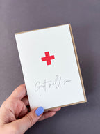 First Aid Letterpress Card | Get Well Soon Card