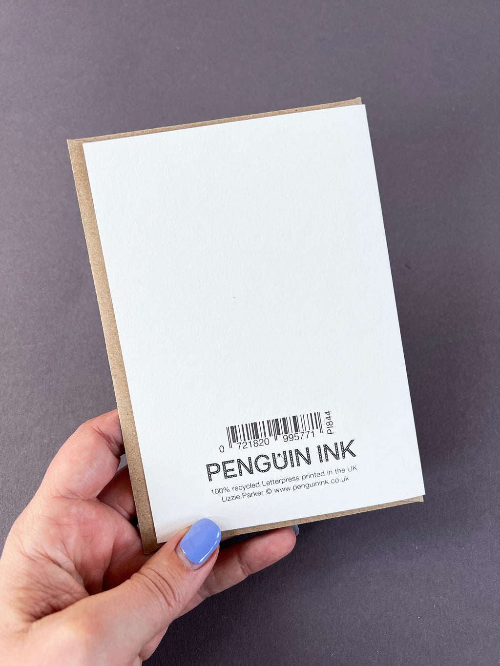 No Words Letterpress Card