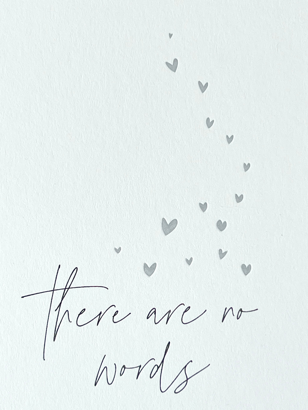 No Words Letterpress Card