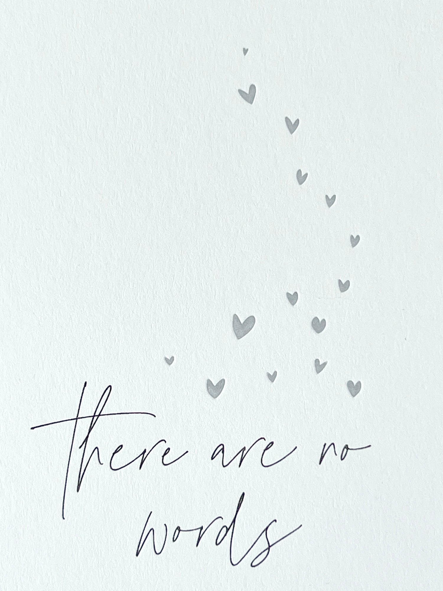 No Words Letterpress Card