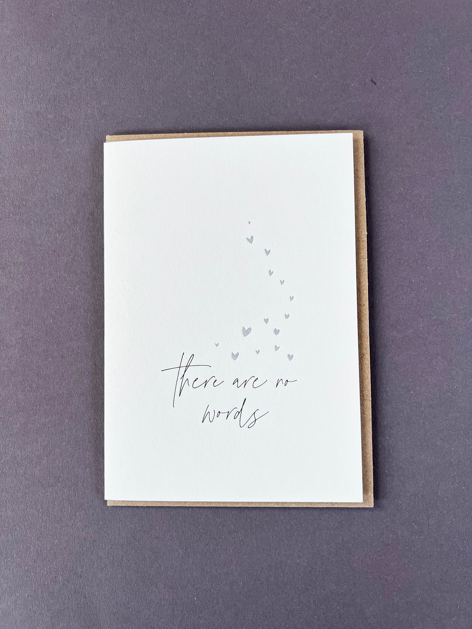 No Words Letterpress Card