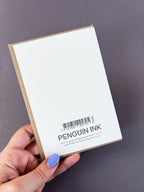 Penguin Hugs Letterpress Card