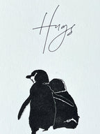 Penguin Hugs Letterpress Card