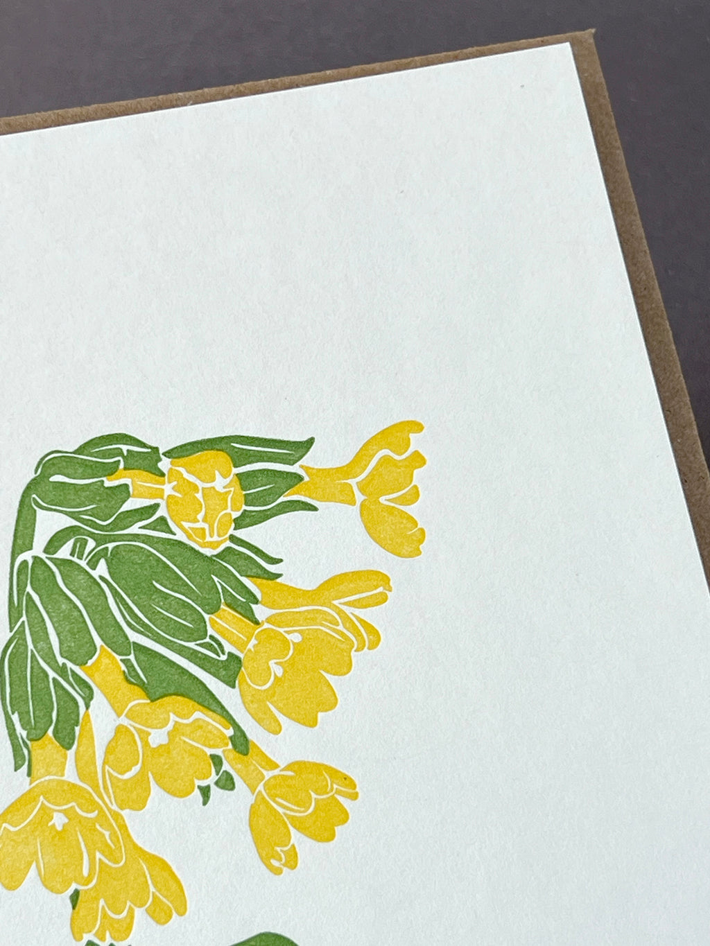 Cowslip Letterpress Card