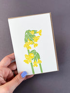 Cowslip Letterpress Card