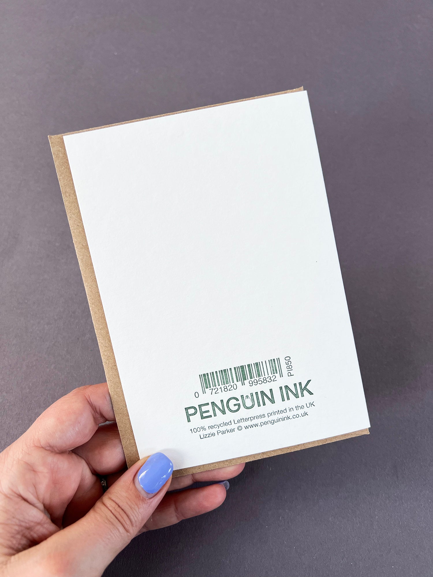 Cornflower Letterpress Card