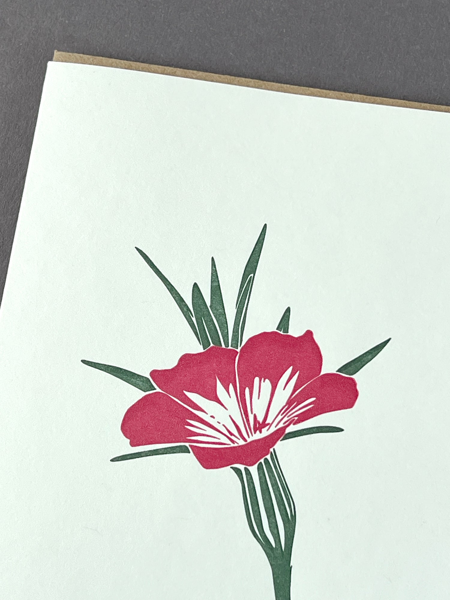 Corncockle Letterpress Card