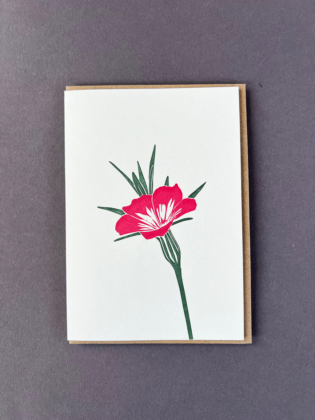 Corncockle Letterpress Card