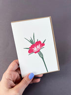 Corncockle Letterpress Card