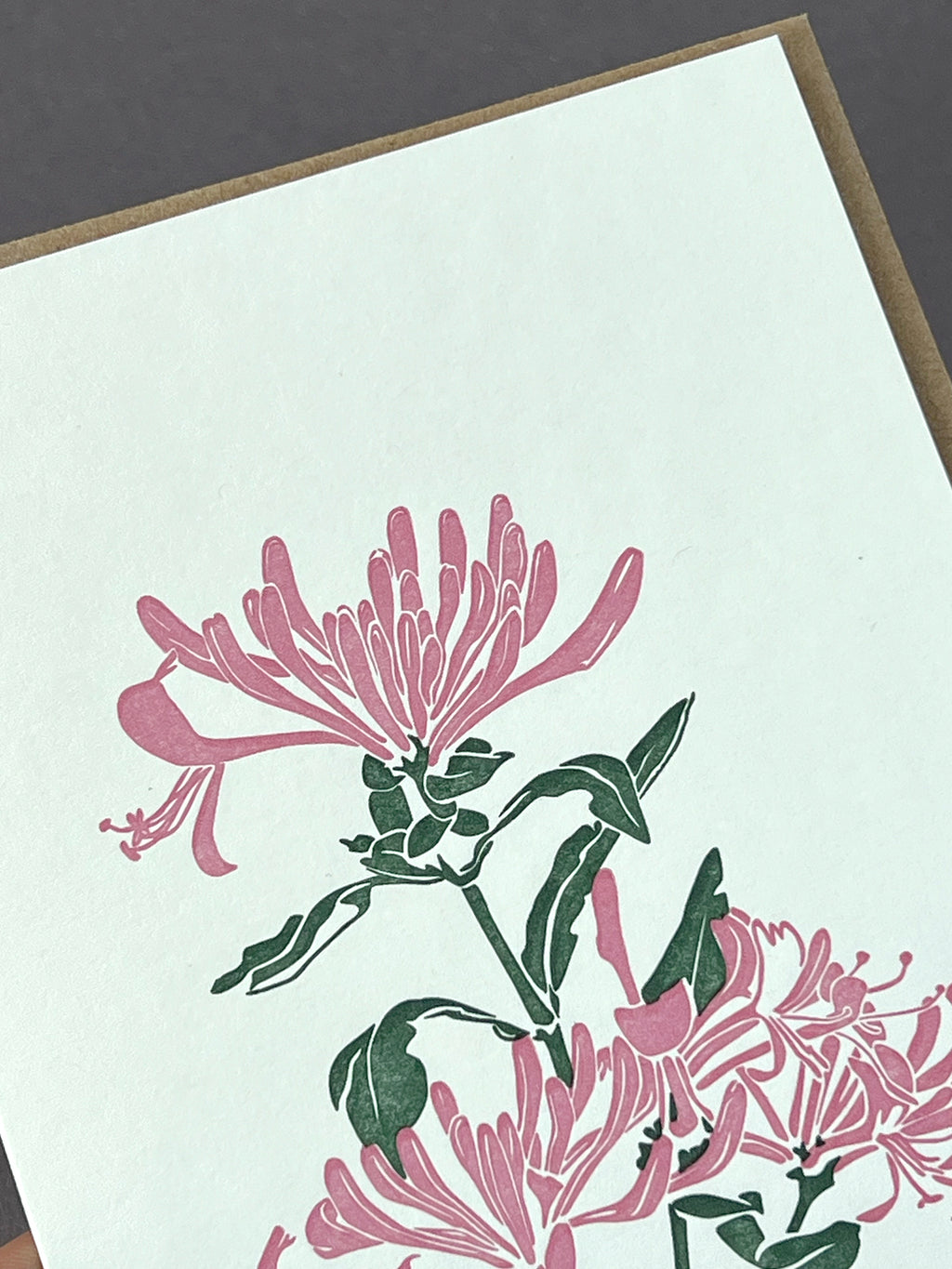 Honeysuckle  Letterpress Card