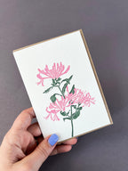 Honeysuckle  Letterpress Card