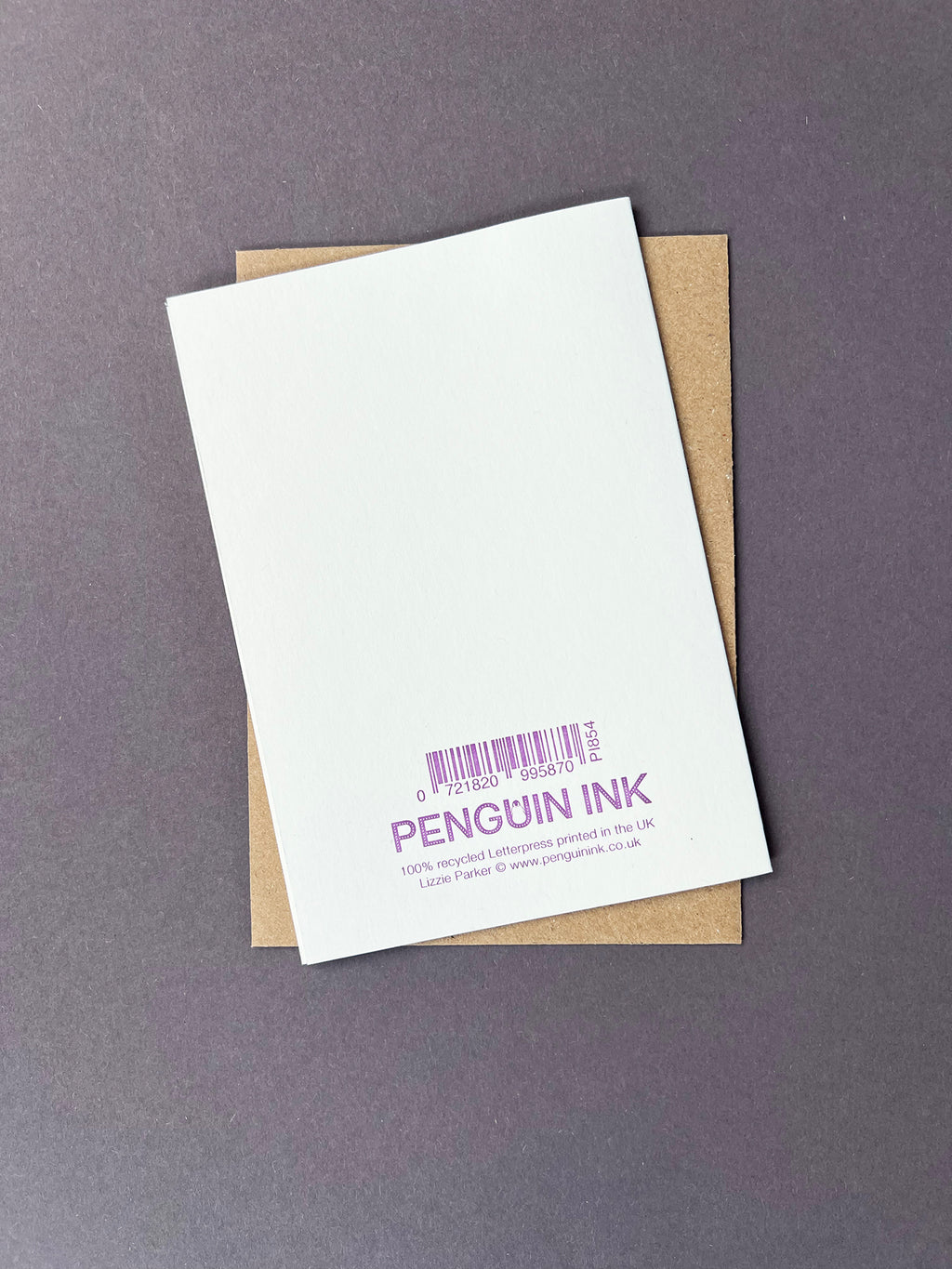 Lavender Letterpress Card