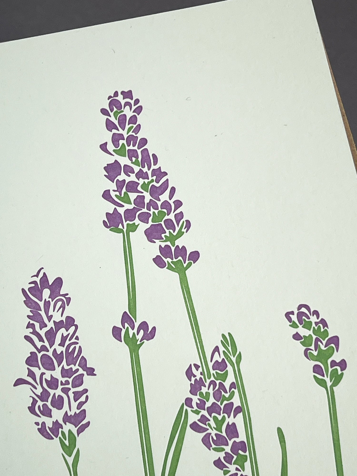 Lavender Letterpress Card