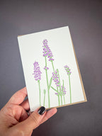 Lavender Letterpress Card