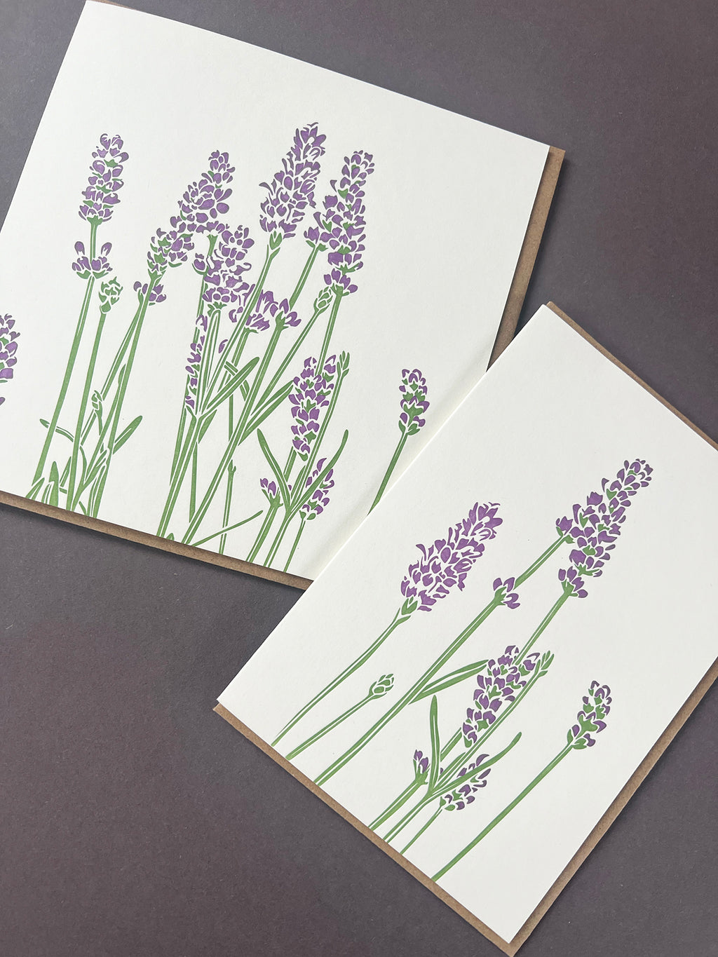 Lavender Letterpress Card