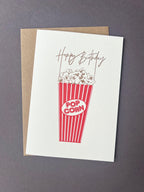 Popcorn Birthday Card