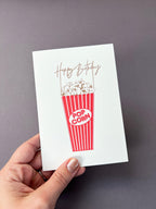 Popcorn Birthday Card