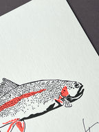 Birthday Fishing Letterpress Card