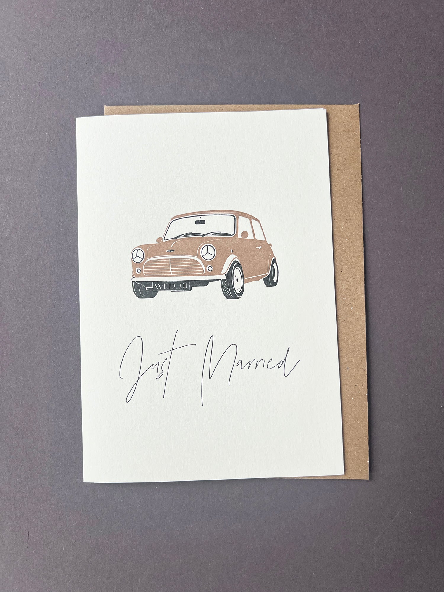 Mini Wedding Letterpress Card